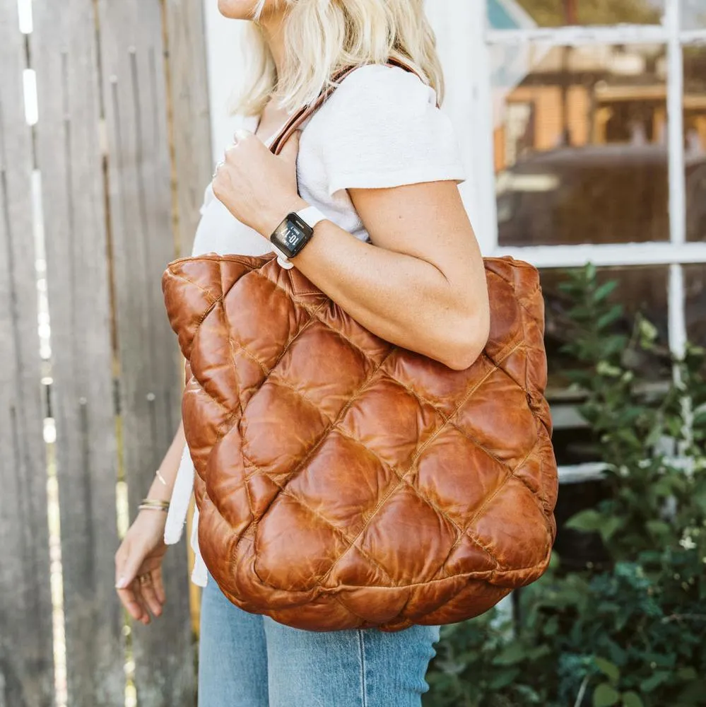 Limited Edition Bridger Leather Tote Large | Vintage Tan