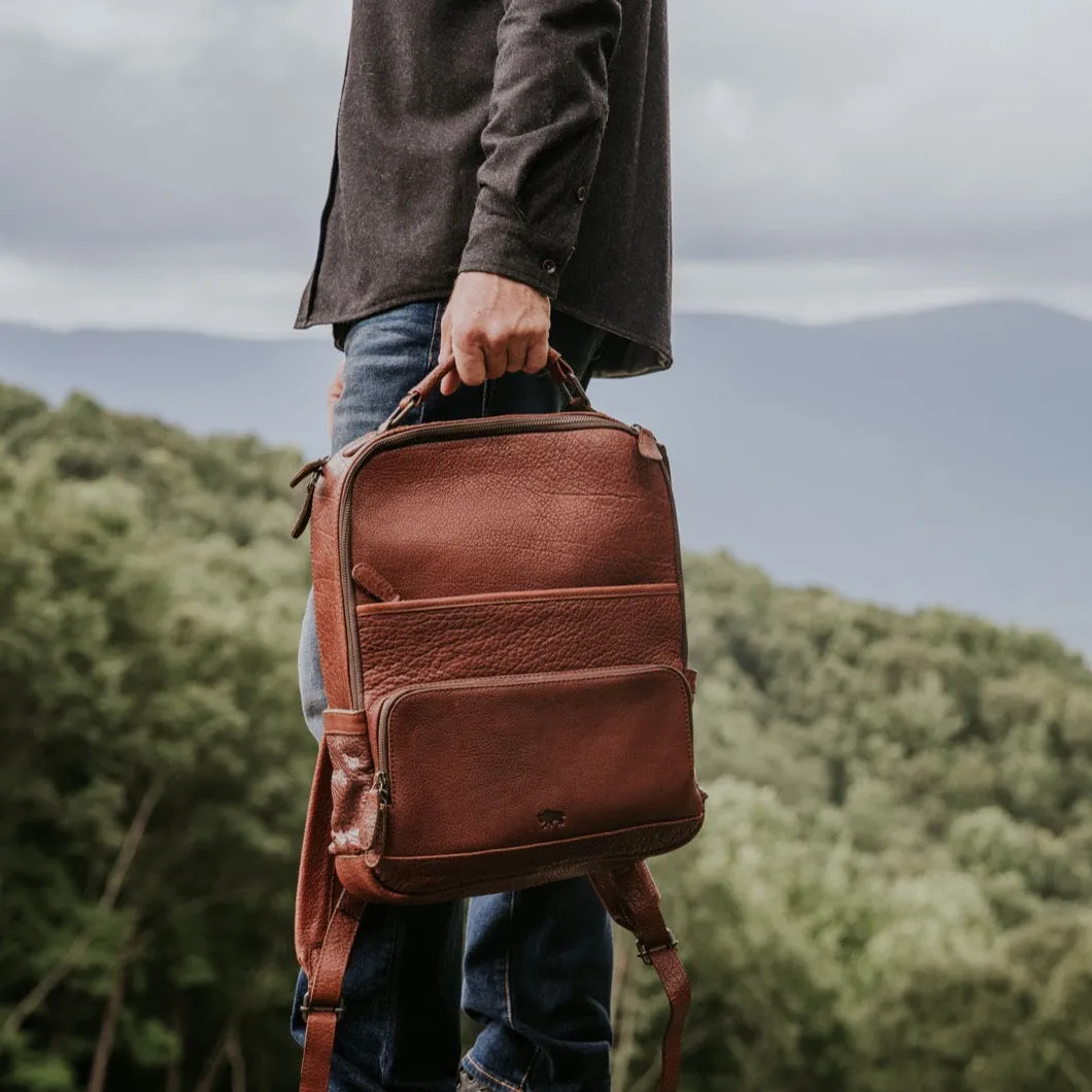 Limited Edition Roosevelt Buffalo Leather Backpack | Buffalo Grain