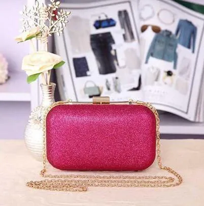 Luxury Glitter Women Wedding Bride Shoulder Bags Gold Evening Bags Party Day Clutches Purses Wallet Sequins Chain Handbags Li693