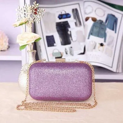 Luxury Glitter Women Wedding Bride Shoulder Bags Gold Evening Bags Party Day Clutches Purses Wallet Sequins Chain Handbags Li693