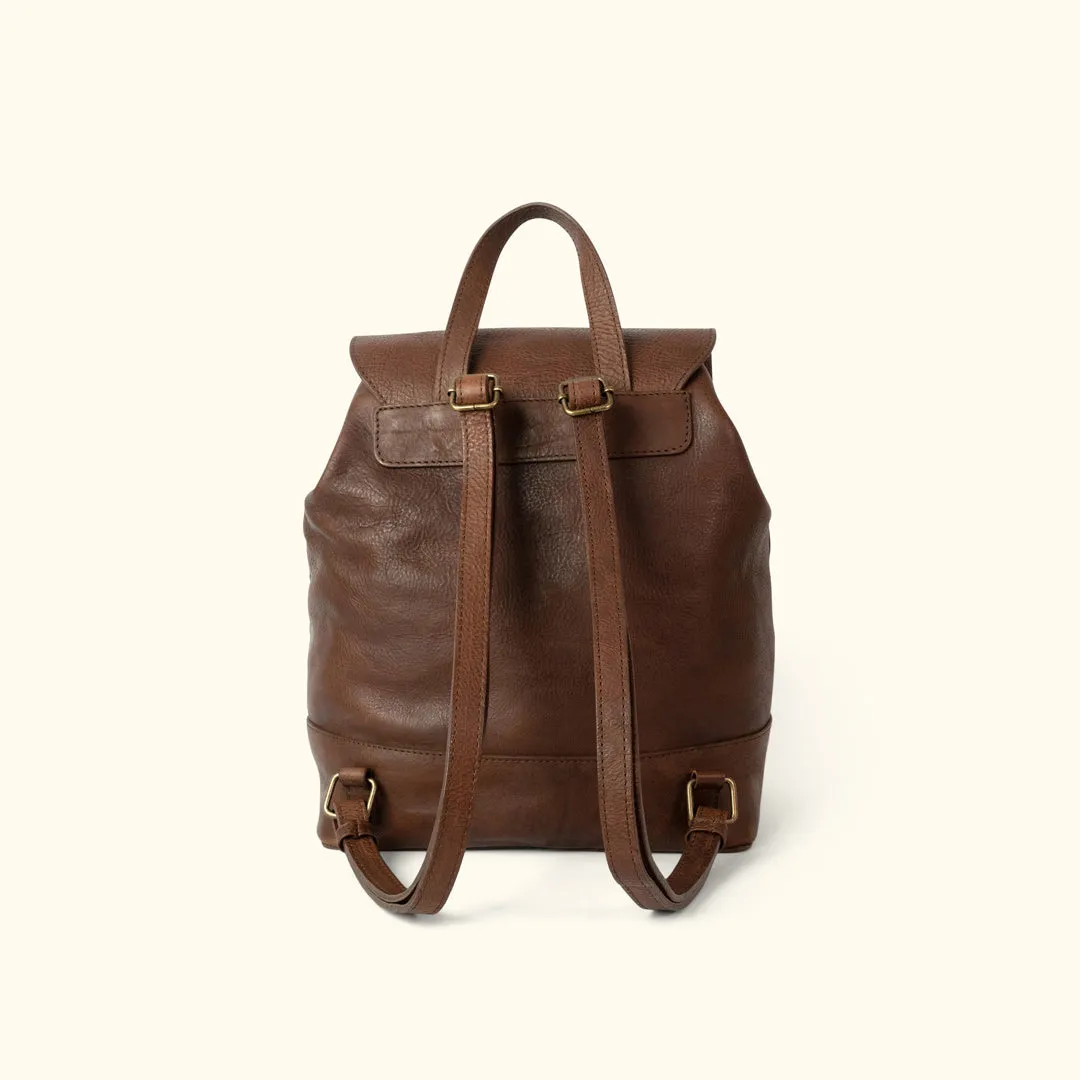 Madison Leather Backpack | Dark Hazelnut