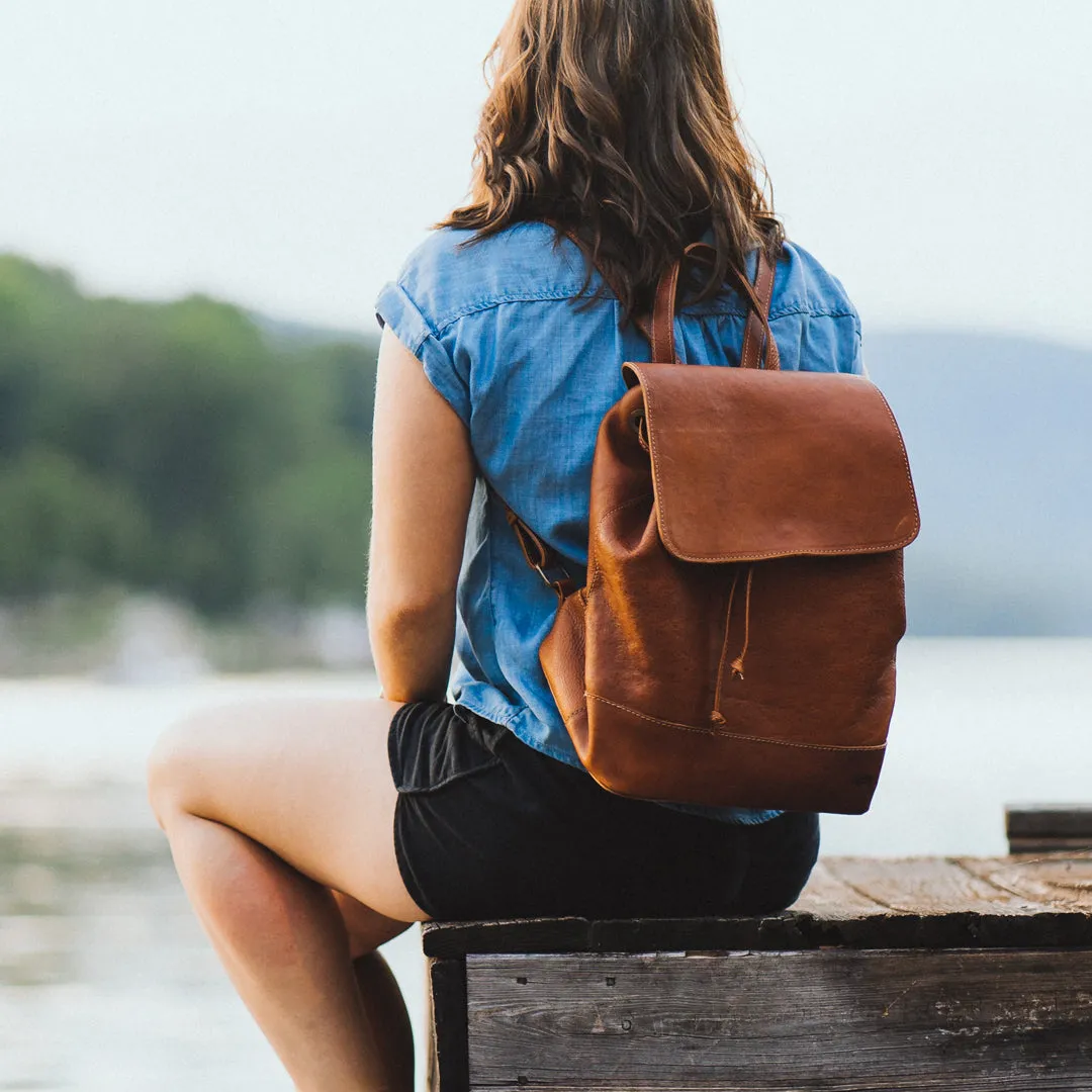 Madison Leather Backpack | Saddle Tan