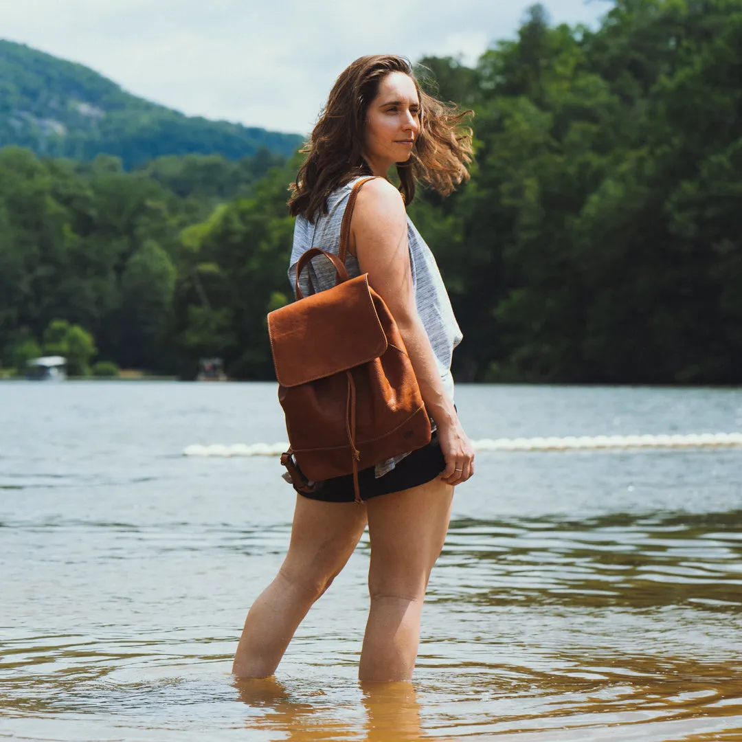 Madison Leather Backpack | Saddle Tan