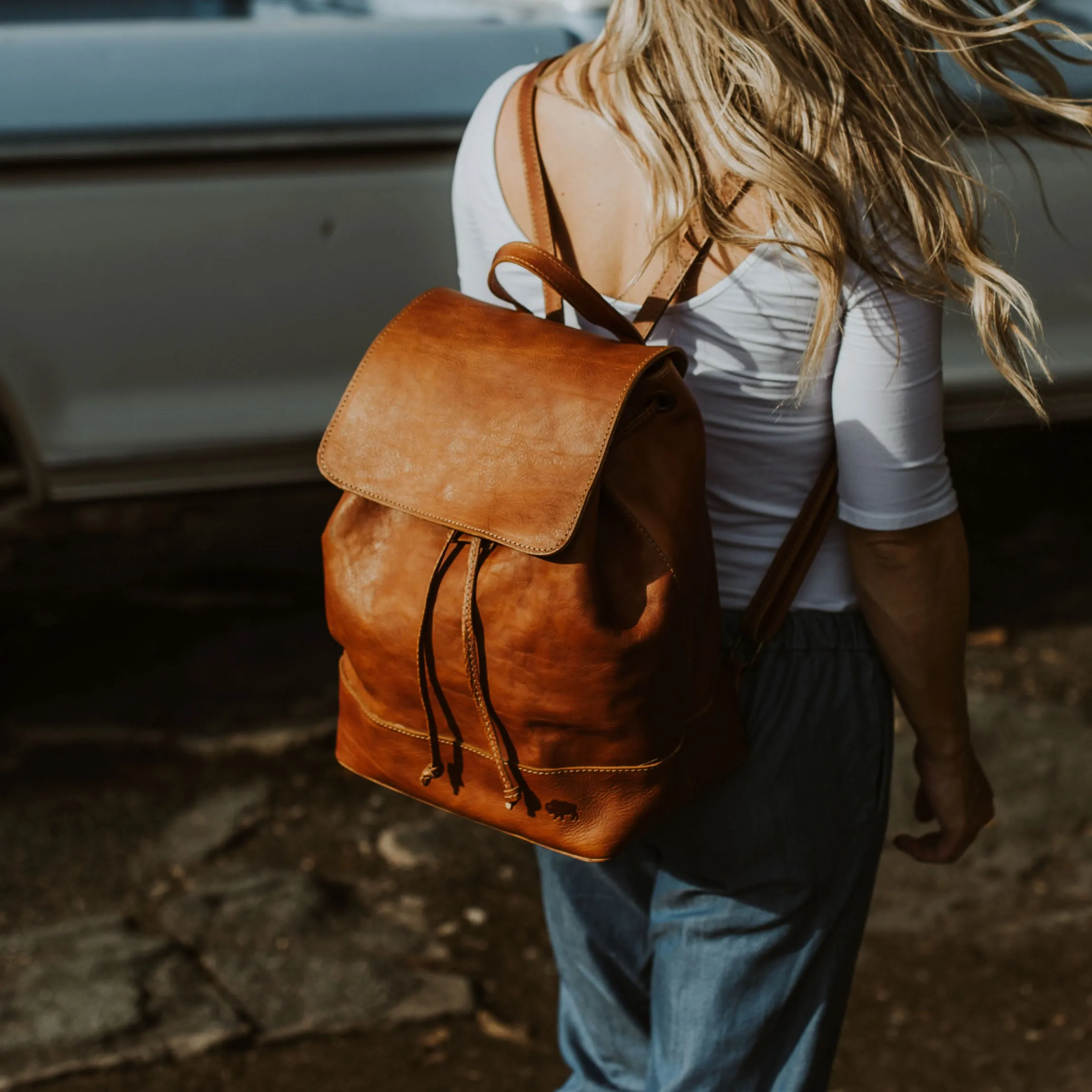 Madison Leather Backpack | Saddle Tan