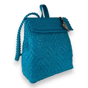 Maria Victoria | Azucena BK | Upcycled, Handwoven, Turquoise Backpack