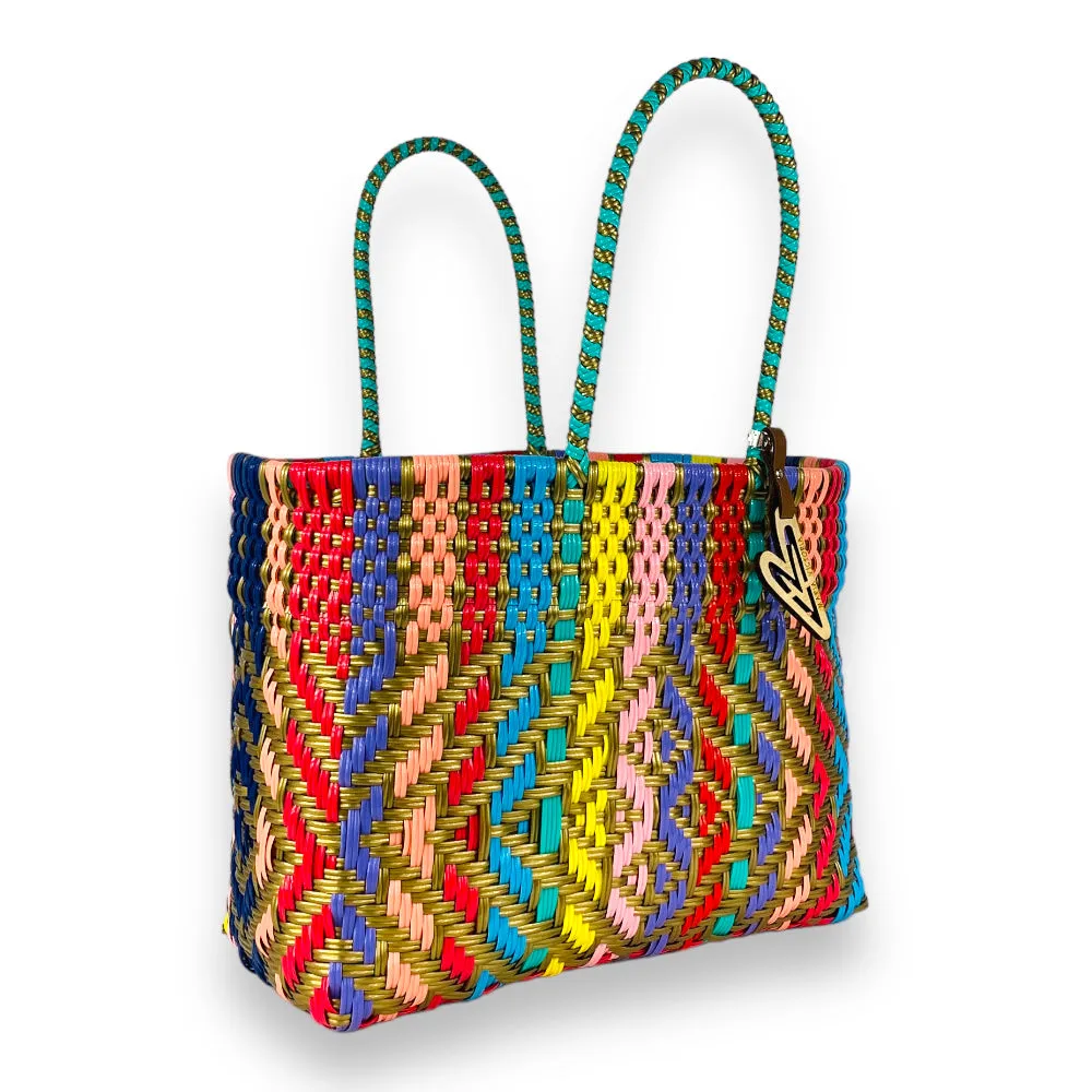 Maria Victoria | Oasis Totes | Upcycled, Handwoven, Multicolor Tote