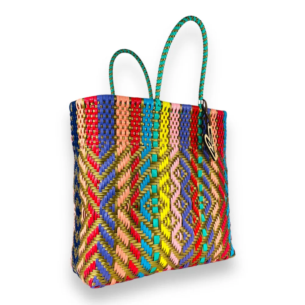 Maria Victoria | Oasis Totes | Upcycled, Handwoven, Multicolor Tote