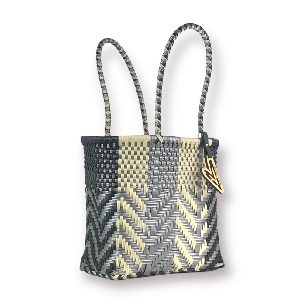 Maria Victoria | Waves Tote | Upcycled, Handwoven, Multicolor Tote