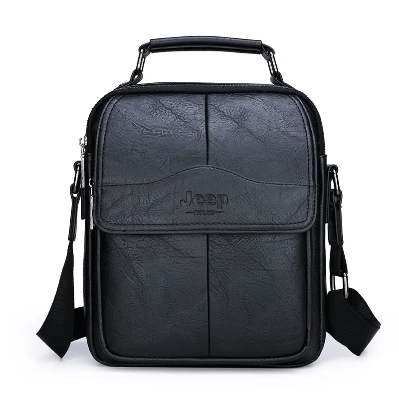 Men Crossbody Bag Shoulder Bags Multi-function Men Handbags Large Capacity Split Leather Bag For Man Messenger Bag