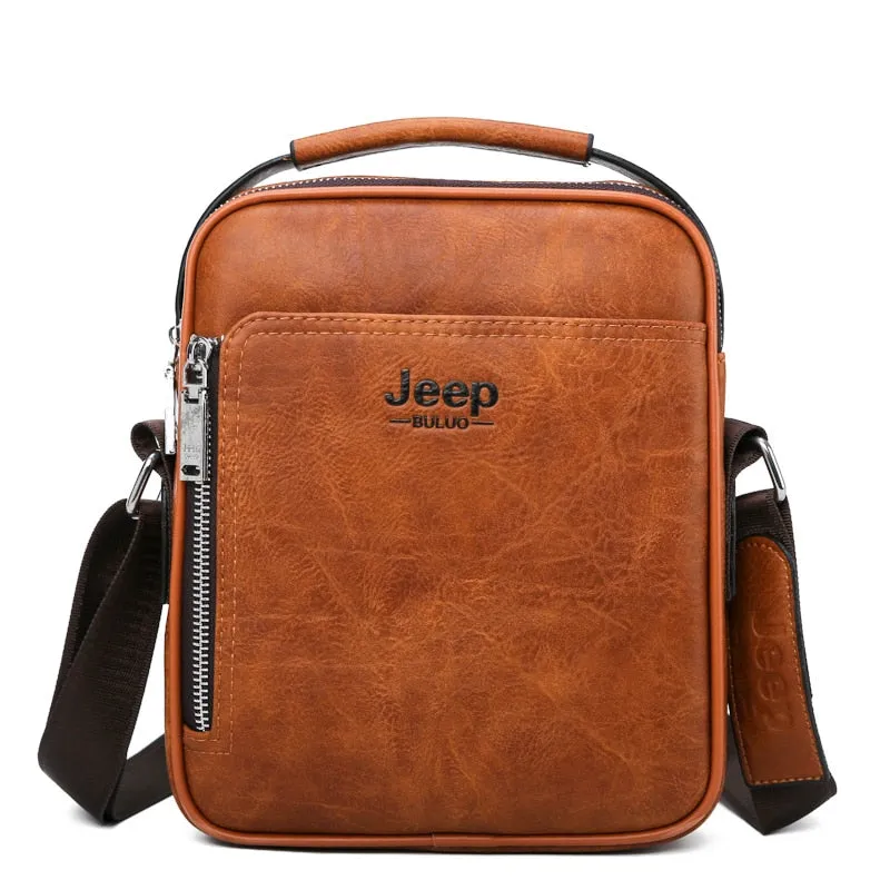 Men Messenger Bags High Quality Split Leather Large Capacity Bag