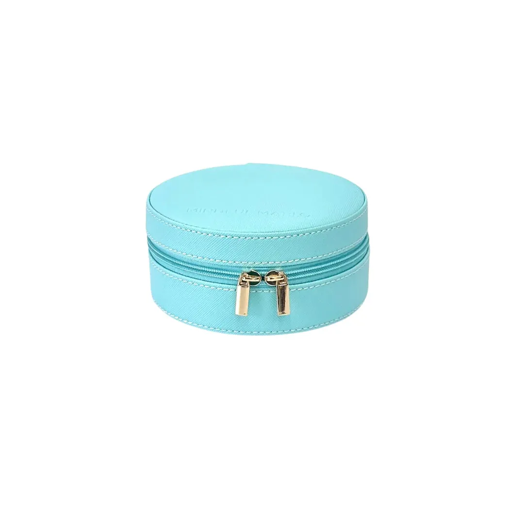 Mindful Marlo Round Jewellery Case - Ocean