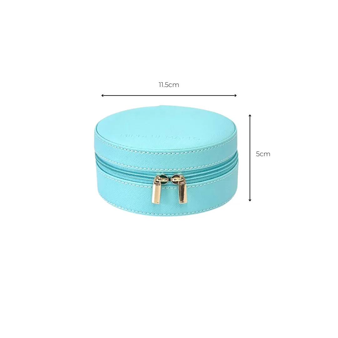 Mindful Marlo Round Jewellery Case - Ocean