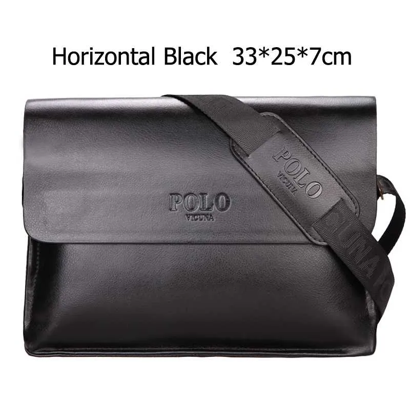 Minimalist  Businessmen Leather Shoulder Bag