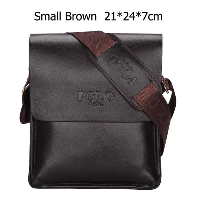 Minimalist  Businessmen Leather Shoulder Bag