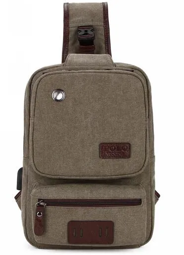 Mobile Phone Friendly Canvas Shoulder Bag