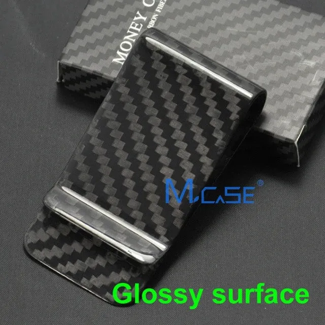 Monocarbon High Class Real 3K Carbon Fiber Money Clips Wallet With A Free Carbon Fiber Pattern Holders Factory Directly