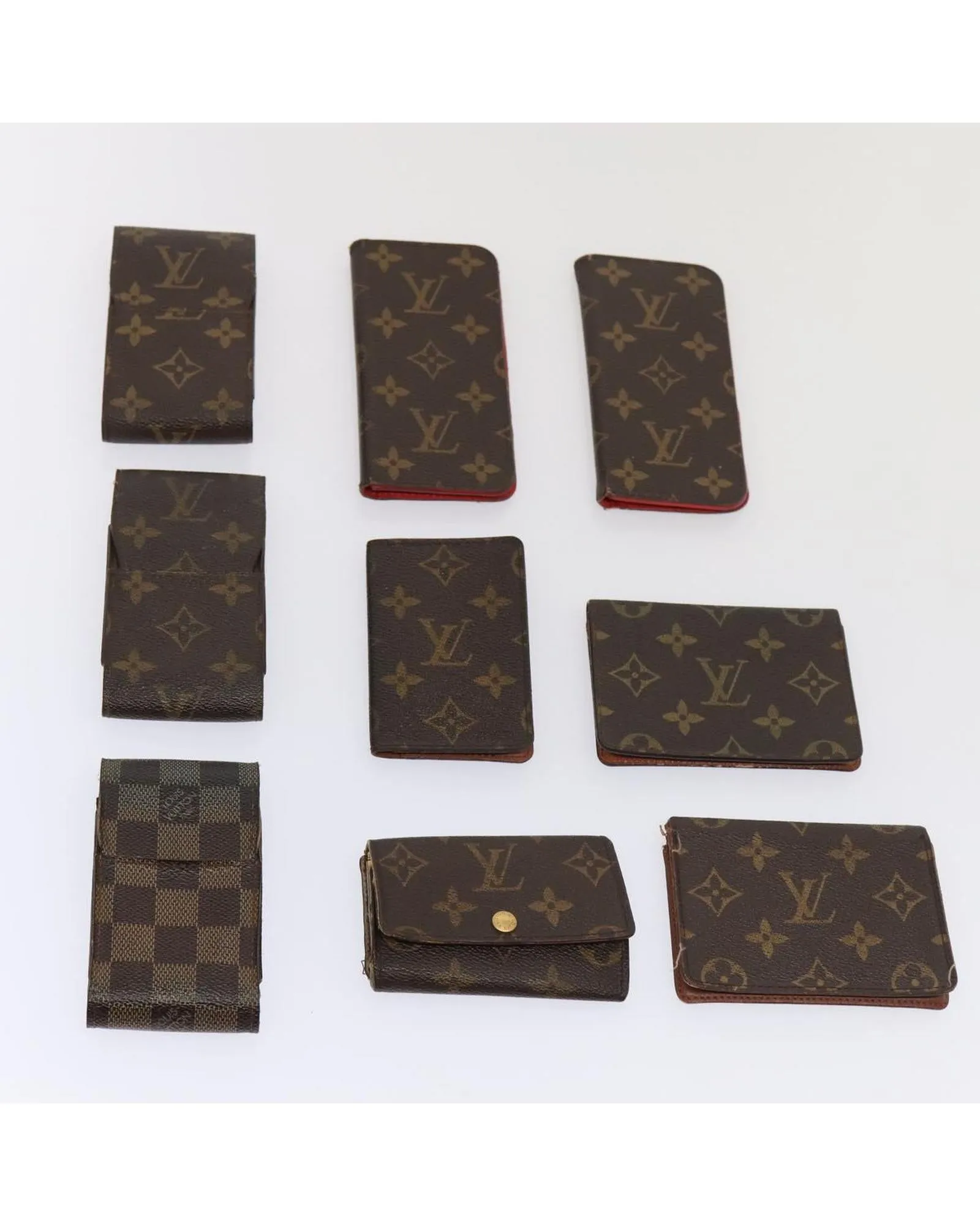 Monogram Canvas Cigarette and Card Case Set