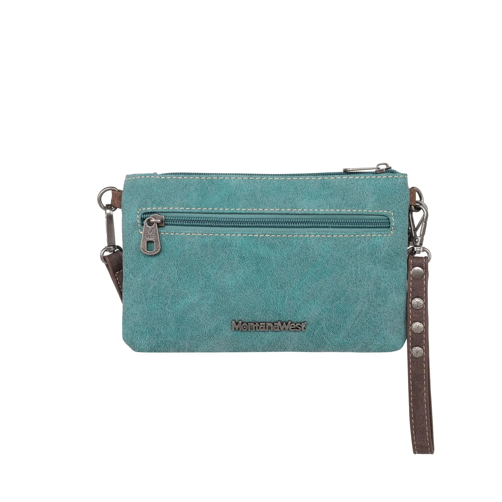 Montana West Ladies Aztec Collection Clutch/Crossbody - Turquoise - MW1207-181