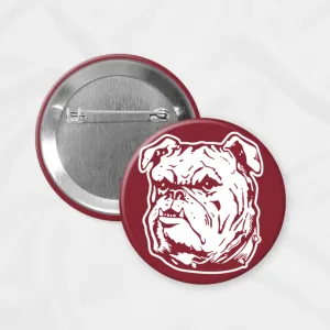 Ms State Game Day Button | Retro Bulldog Head