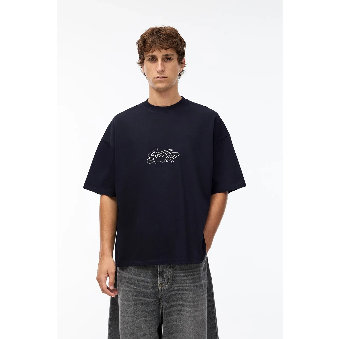 Navy STWD Logo Oversized Tshirt