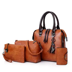 New 4pcs/Set High Quality Ladies Handbags