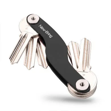 NewBring car key holder chain Smart Key Wallets ring collector housekeeper Oxide Aluminum DIY EDC Pocket key organizer smart