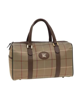 Nova Check Canvas Boston Bag with Handle Drop