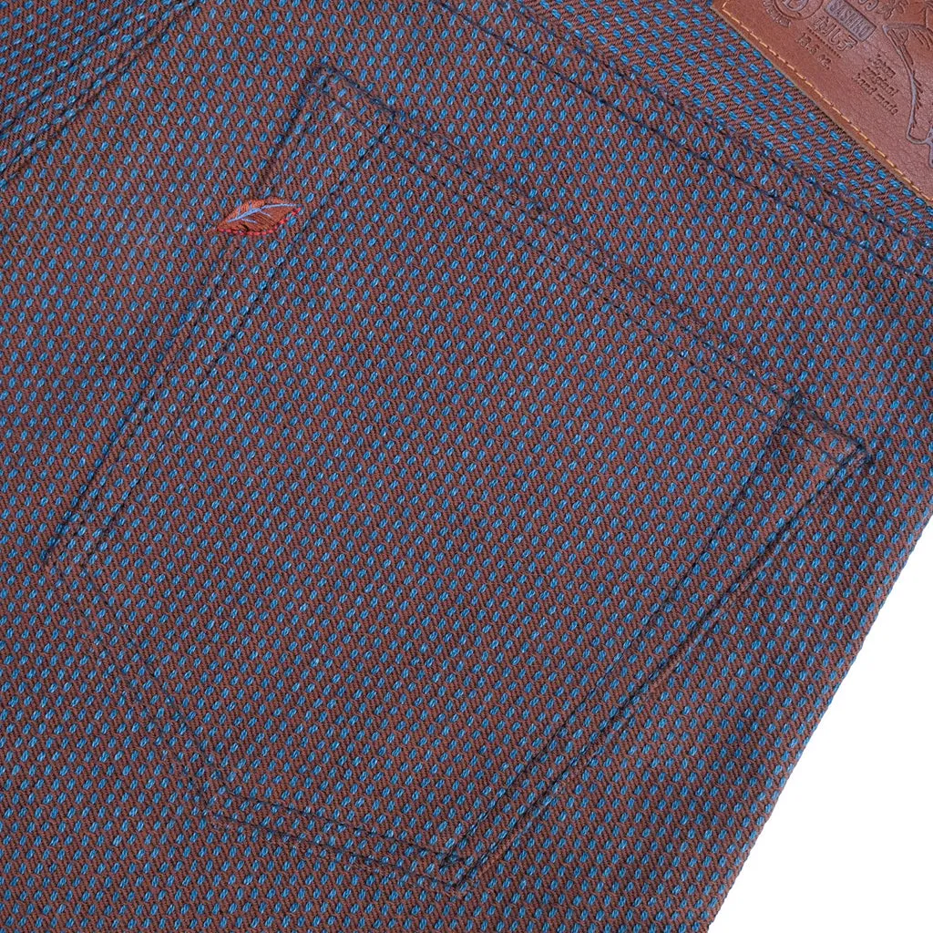 OD PBJ Indigo x Kakishibu Sashiko Selvedge Pants (Regular Straight)