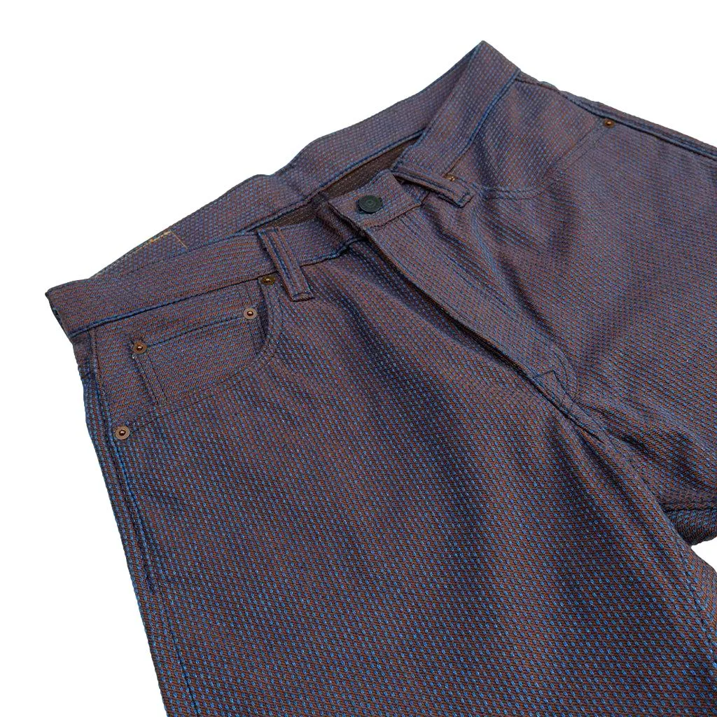 OD PBJ Indigo x Kakishibu Sashiko Selvedge Pants (Regular Straight)