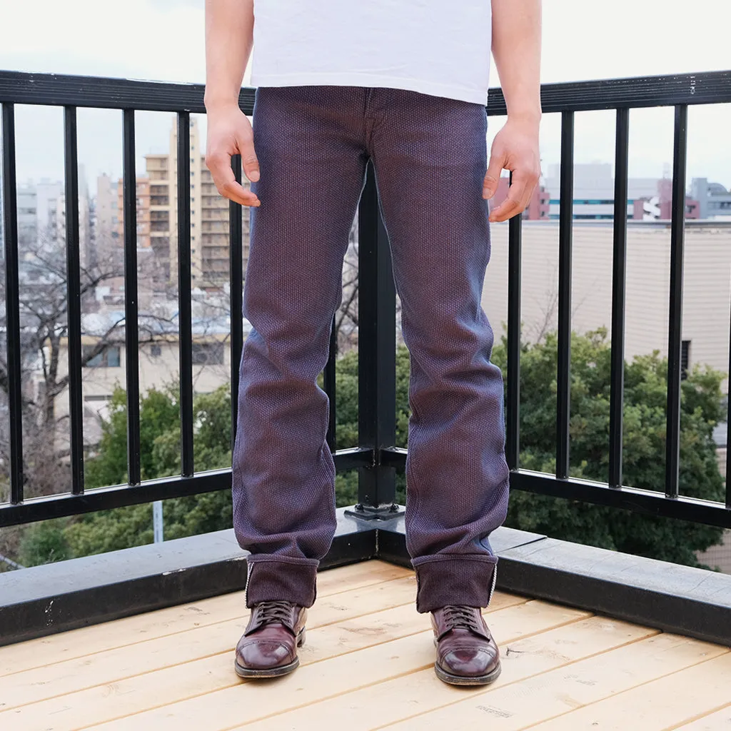 OD PBJ Indigo x Kakishibu Sashiko Selvedge Pants (Regular Straight)