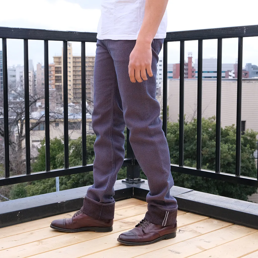 OD PBJ Indigo x Kakishibu Sashiko Selvedge Pants (Regular Straight)