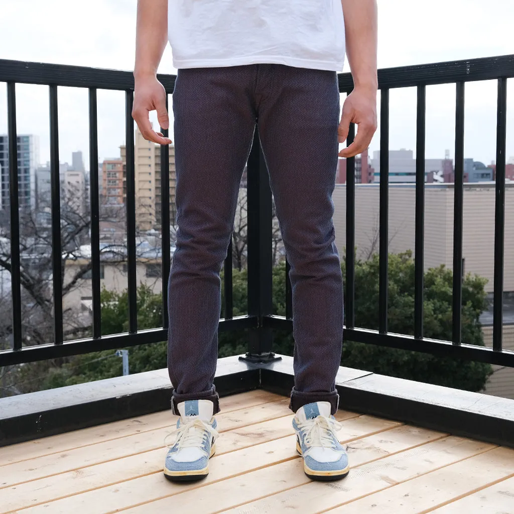 OD PBJ Indigo x Kakishibu Sashiko Selvedge Pants (Relaxed Tapered)