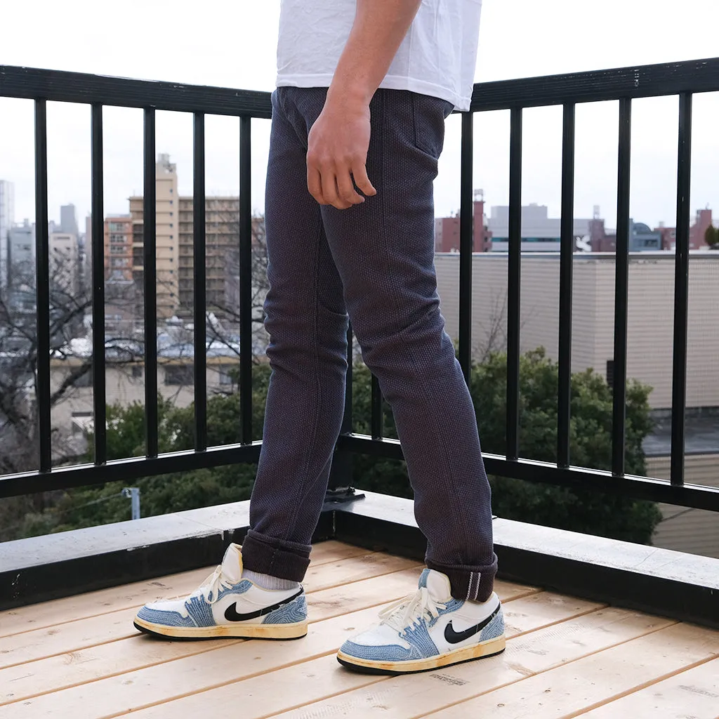 OD PBJ Indigo x Kakishibu Sashiko Selvedge Pants (Relaxed Tapered)