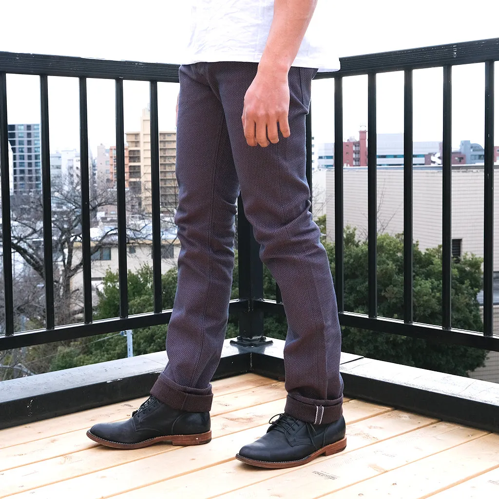 OD PBJ Indigo x Kakishibu Sashiko Selvedge Pants (Slim Straight)