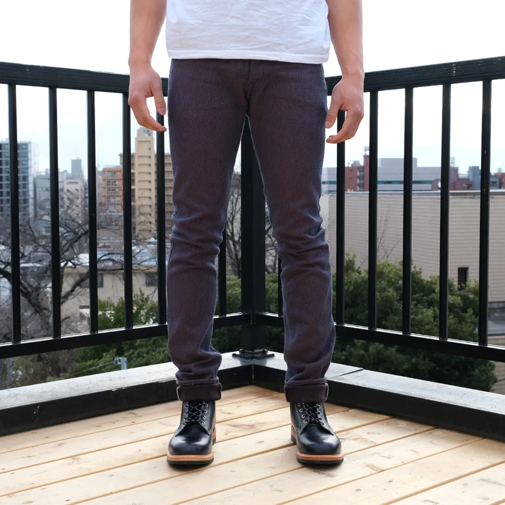 OD PBJ Indigo x Kakishibu Sashiko Selvedge Pants (Slim Tapered)