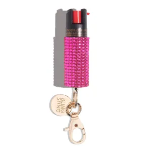 Pink Rhinestones Pepper Spray