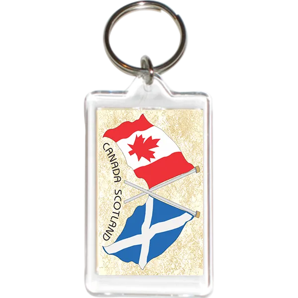 Scotland - Canada Friendship Acrylic Key Holders