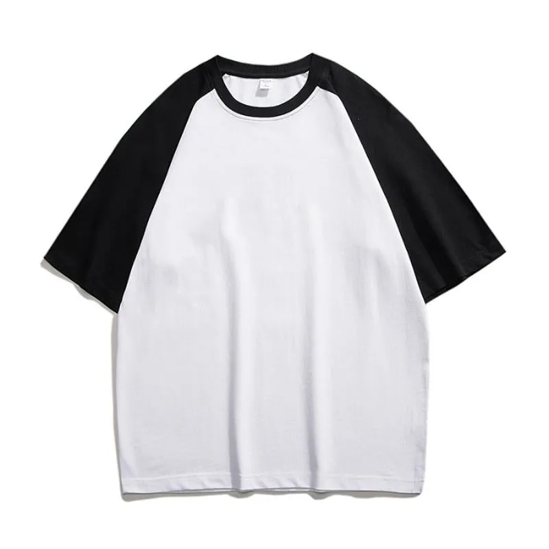 Soft Solid Drop Shoulder Versatile Round Neck Short Sleeve Tee