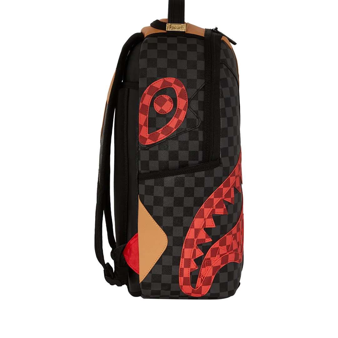 Sprayground Evil Genius Backpack - Black / Red / Brown