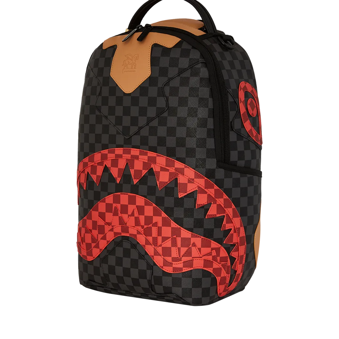 Sprayground Evil Genius Backpack - Black / Red / Brown