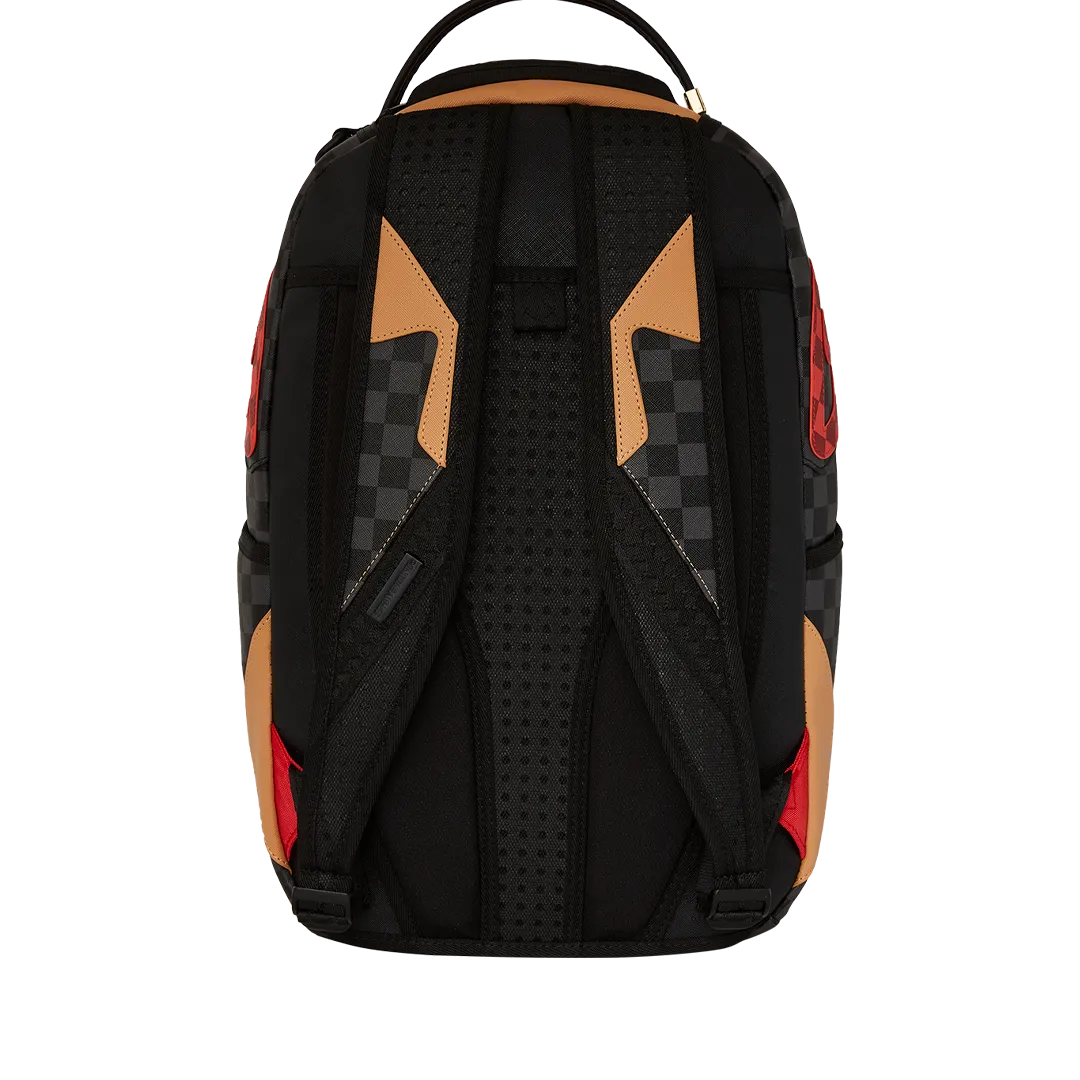 Sprayground Evil Genius Backpack - Black / Red / Brown