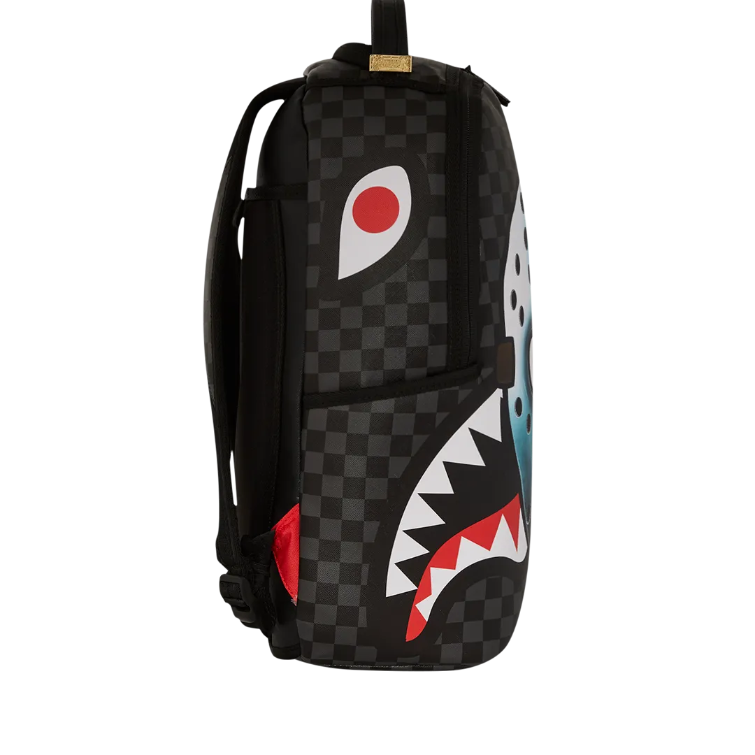 Sprayground Yep Not Going Outside Backpack - Black / Blue / White