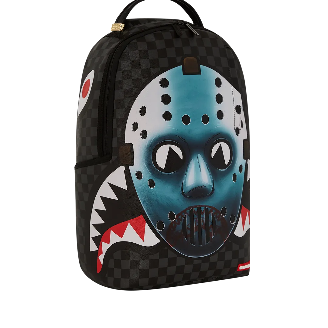 Sprayground Yep Not Going Outside Backpack - Black / Blue / White