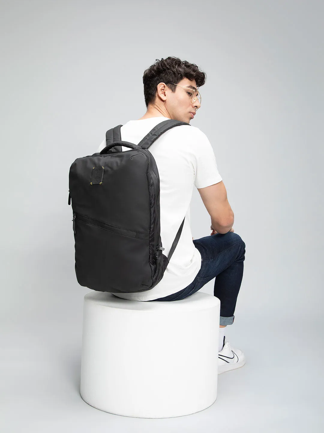 Spykar Black Casual Traveler Backpack