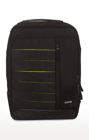 Spykar Black Polyster Backpack