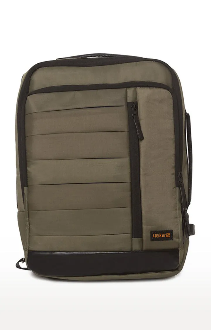 Spykar Green Polyster Backpack