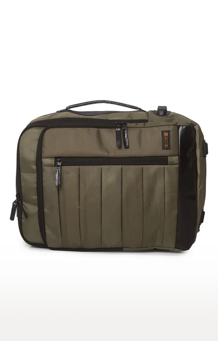 Spykar Green Polyster Backpack