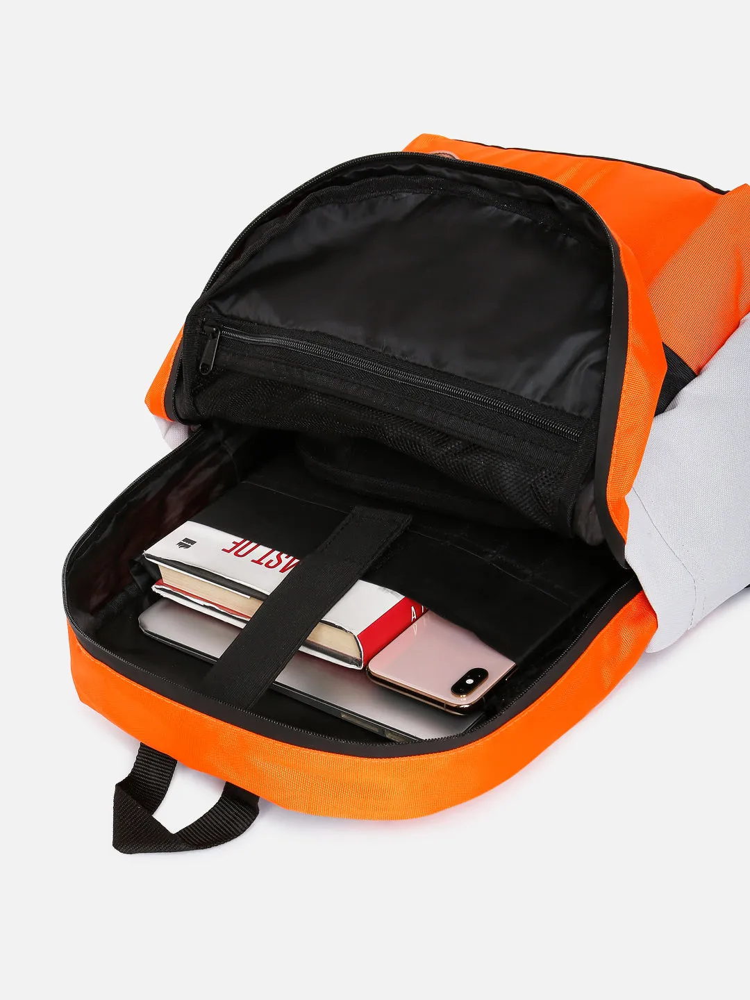 Spykar Men Orange Polyester Backpack