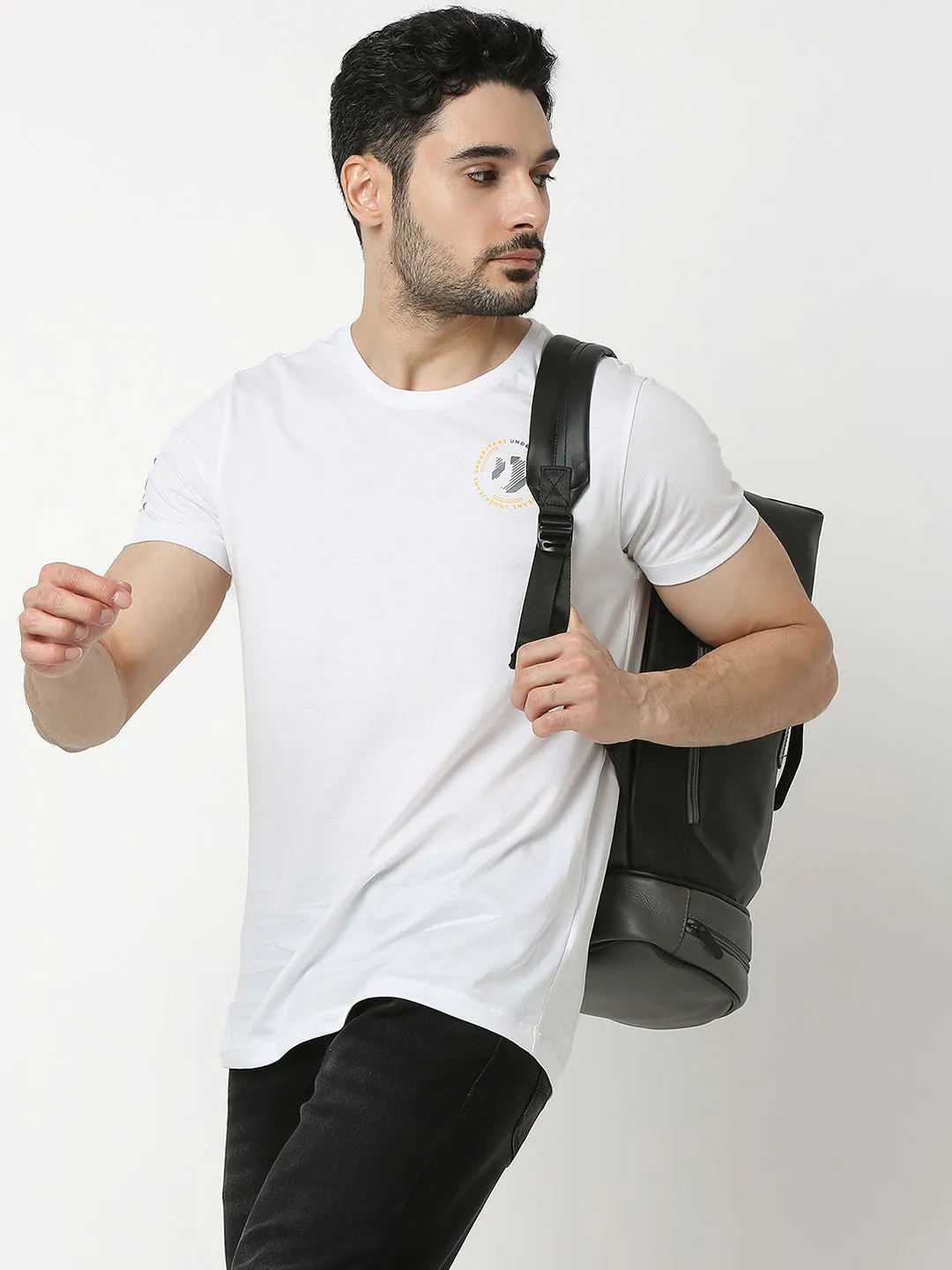 Spykar Unisex Black And Grey Backpack