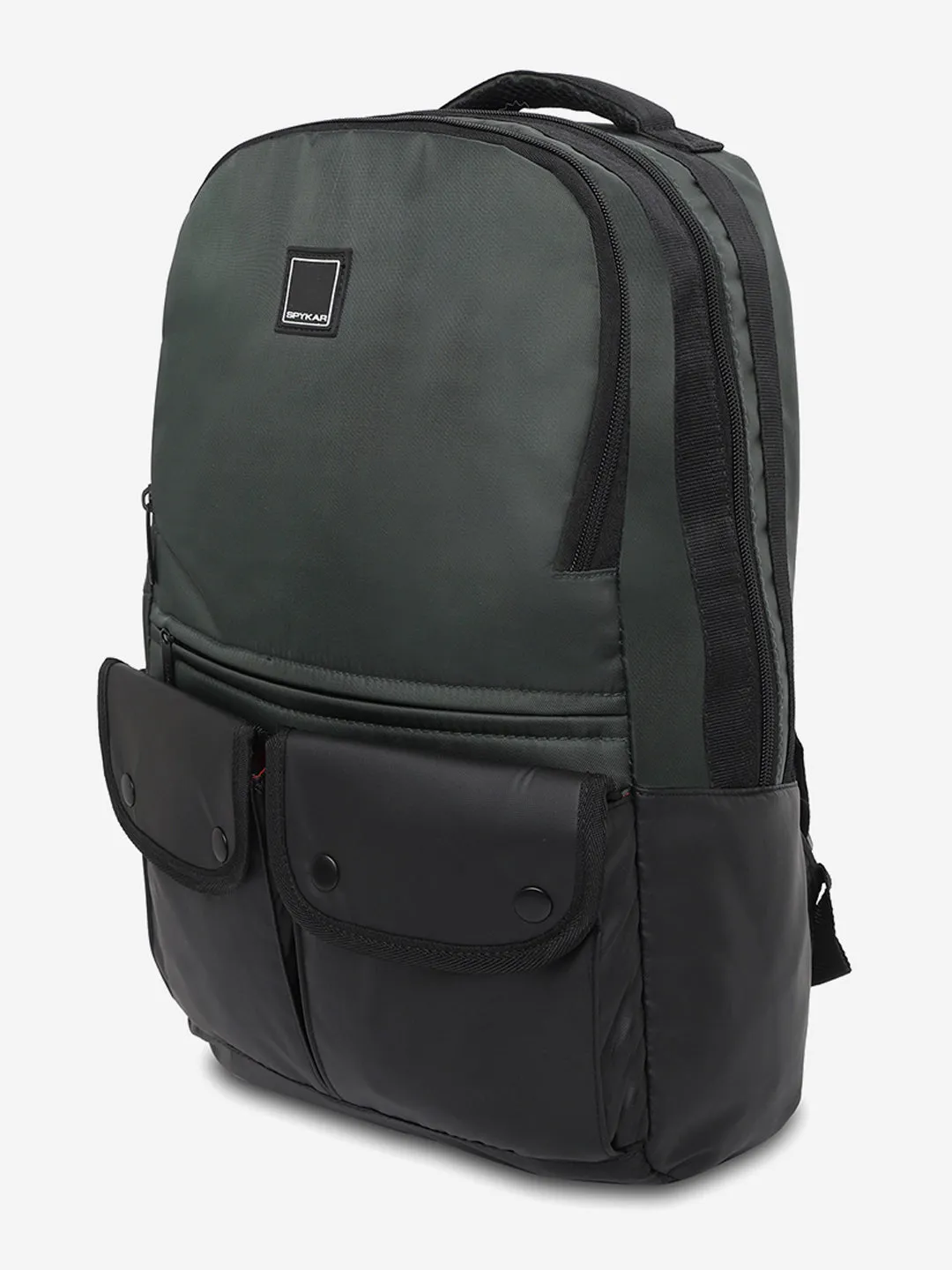 Spykar Unisex Olive And Black Backpack